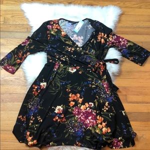 Hailey 23 Charlotte Faux Wrap Knit Dress NWT